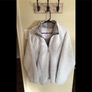 Plus Size Sherpa Jacket